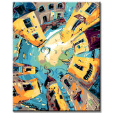 Paint by Numbers Beach Fun in the City of Cats